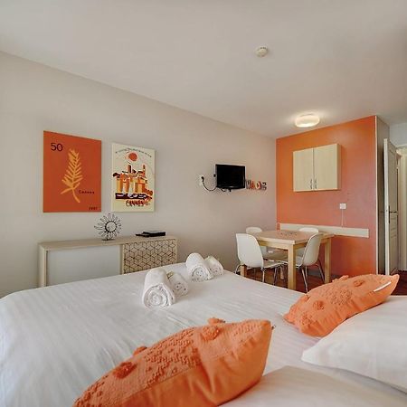 Immogroom - 2 Rooms Sea View - Swimming Pool - Terrace - Parking - Ac Cannes Luaran gambar
