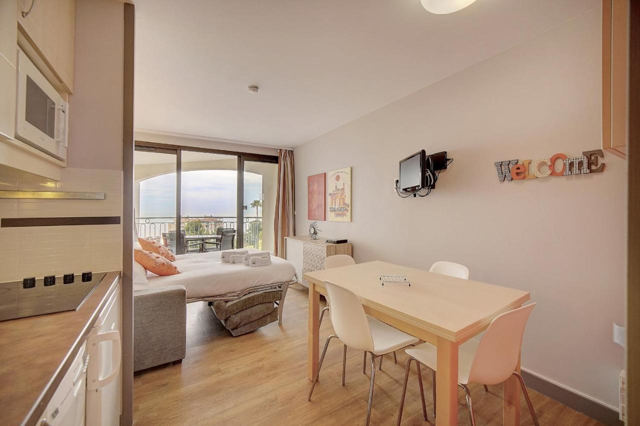 Immogroom - 2 Rooms Sea View - Swimming Pool - Terrace - Parking - Ac Cannes Luaran gambar