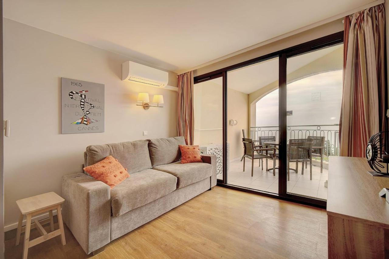 Immogroom - 2 Rooms Sea View - Swimming Pool - Terrace - Parking - Ac Cannes Luaran gambar