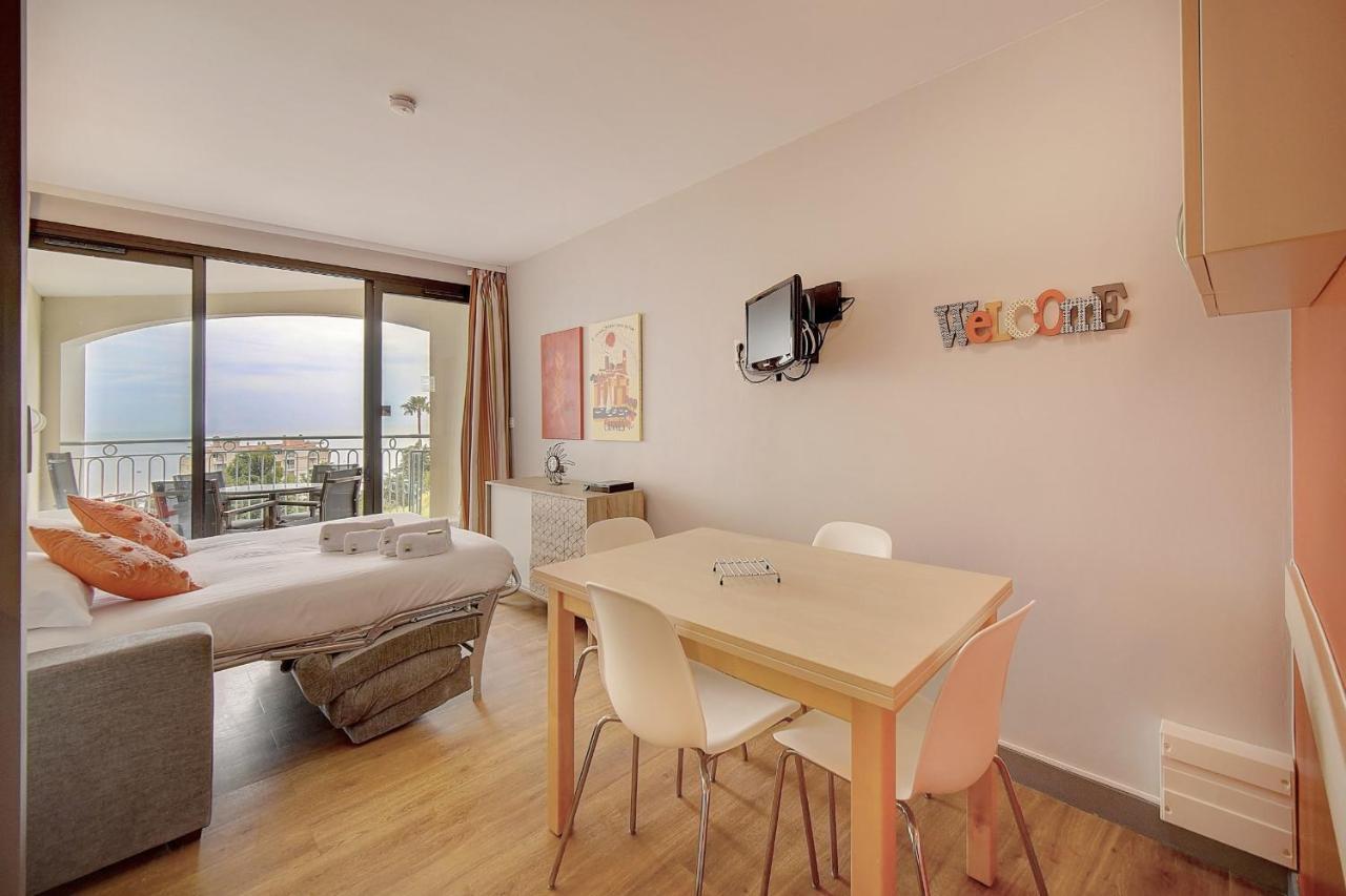 Immogroom - 2 Rooms Sea View - Swimming Pool - Terrace - Parking - Ac Cannes Luaran gambar