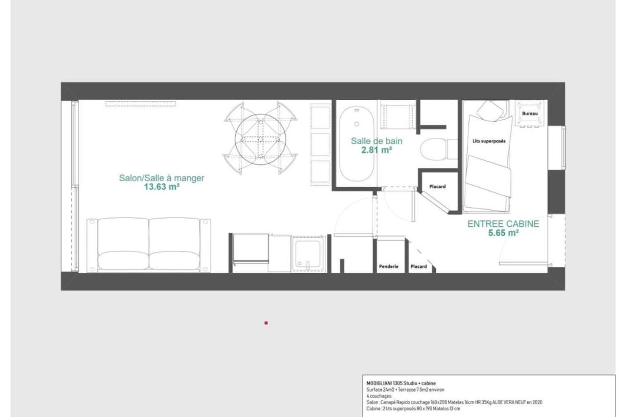 Immogroom - 2 Rooms Sea View - Swimming Pool - Terrace - Parking - Ac Cannes Luaran gambar